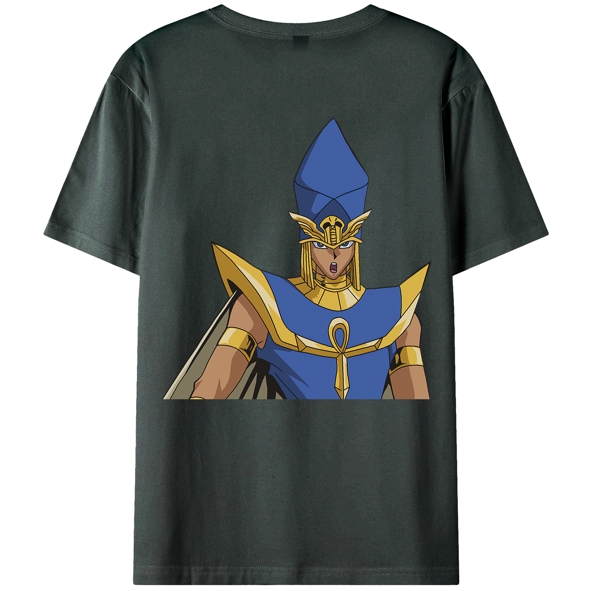 （画像用） 遊☆戯☆王 Yu-Gi-Oh! 綿100％ メンズ半袖Tシャツ（バックプリント） 通気性